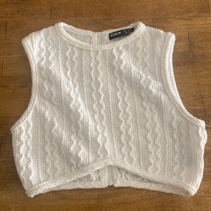 Shein woven crop tank